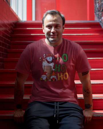 Tricouri barbati - Tricou unisex 100% bumbac Colectia Christmas, sarbatori de Craciun