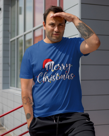 Tricouri barbati - Tricou unisex 100% bumbac Colectia Christmas, sarbatori de Craciun