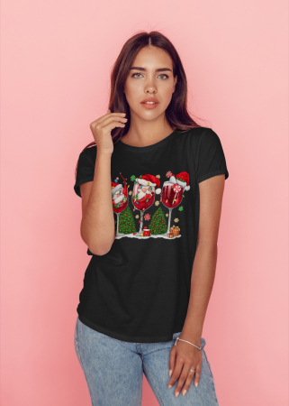 Tricouri dama - Tricou unisex 100% bumbac Colectia Christmas, sarbatori de Craciun