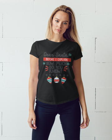 Tricouri dama - Tricou unisex 100% bumbac Colectia Christmas, sarbatori de Craciun