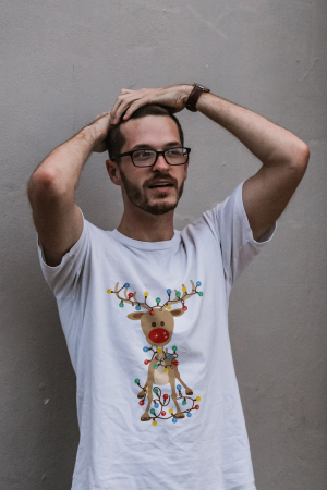 Tricouri barbati - Tricou unisex 100% bumbac Colectia Christmas, sarbatori de Craciun