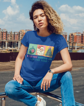 Tricouri dama - Tricou unisex 100% bumbac Colectia Christmas, sarbatori de Craciun