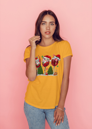 Tricouri dama - Tricou unisex 100% bumbac Colectia Christmas, sarbatori de Craciun