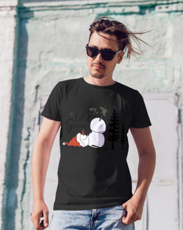 Tricouri barbati - Tricou unisex 100% bumbac Colectia Christmas, sarbatori de Craciun