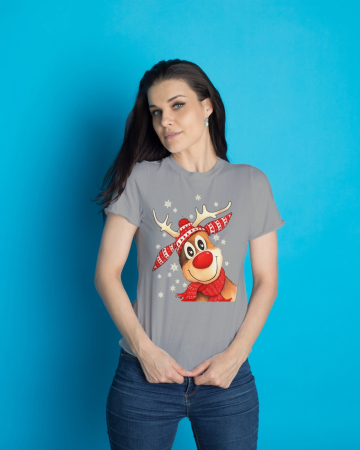 Tricouri dama - Tricou unisex 100% bumbac Colectia Christmas, sarbatori de Craciun