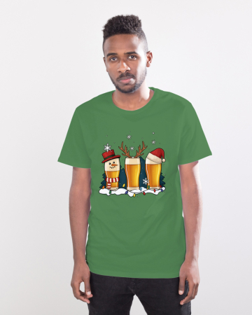 Tricouri barbati - Tricou unisex 100% bumbac Colectia Christmas, sarbatori de Craciun