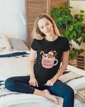 Tricouri dama - Tricou unisex 100% bumbac Colectia Christmas, sarbatori de Craciun