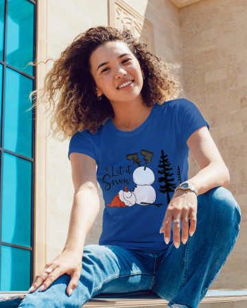 Tricouri dama - Tricou unisex 100% bumbac Colectia Christmas, sarbatori de Craciun