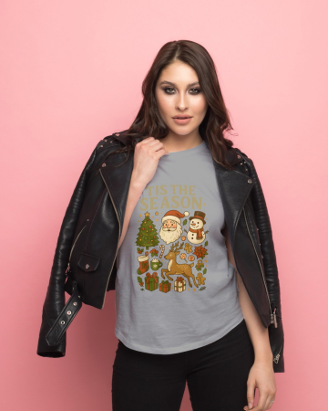 Tricouri dama - Tricou unisex 100% bumbac Colectia Christmas, sarbatori de Craciun