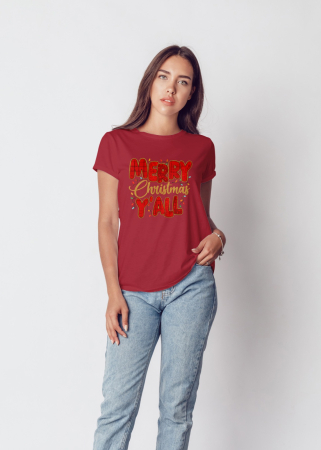 Tricouri dama - Tricou unisex 100% bumbac Colectia Christmas, sarbatori de Craciun