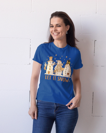 Tricouri dama - Tricou unisex 100% bumbac Colectia Christmas, sarbatori de Craciun