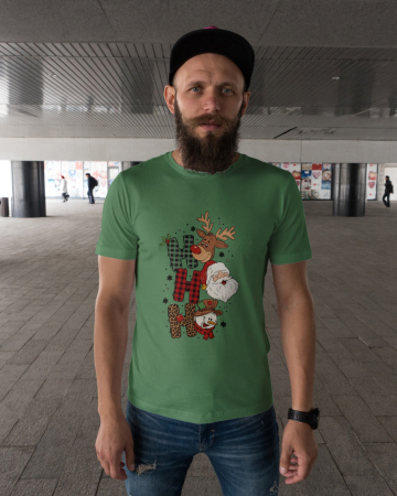 Tricouri barbati - Tricou unisex 100% bumbac Colectia Christmas, sarbatori de Craciun