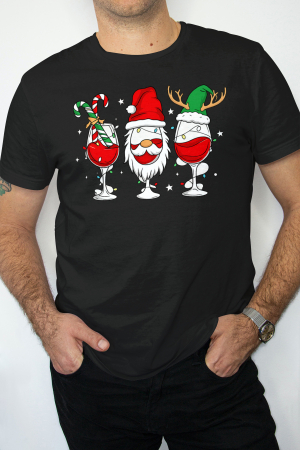 Tricouri barbati - Tricou unisex 100% bumbac Colectia Christmas, sarbatori de Craciun