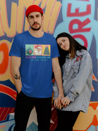 Tricouri barbati - Tricou unisex 100% bumbac Colectia Christmas, sarbatori de Craciun