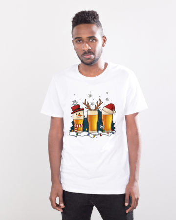 Tricouri barbati - Tricou unisex 100% bumbac Colectia Christmas, sarbatori de Craciun