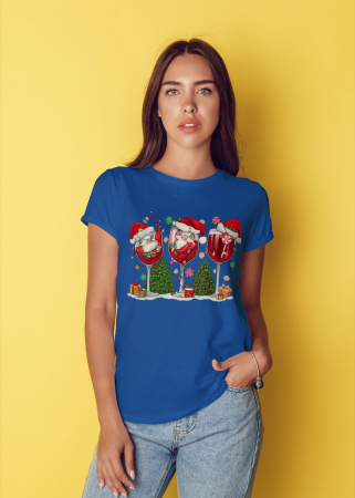 Tricouri dama - Tricou unisex 100% bumbac Colectia Christmas, sarbatori de Craciun