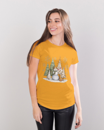 Tricouri dama - Tricou unisex 100% bumbac Colectia Christmas, sarbatori de Craciun