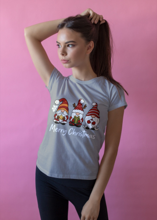 Tricouri dama - Tricou unisex 100% bumbac Colectia Christmas, sarbatori de Craciun