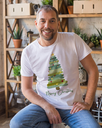 Tricouri barbati - Tricou unisex 100% bumbac Colectia Christmas, sarbatori de Craciun