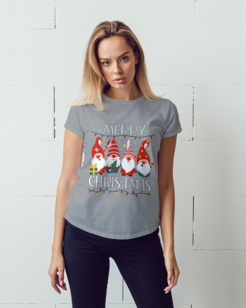 Tricouri dama - Tricou unisex 100% bumbac Colectia Christmas, sarbatori de Craciun