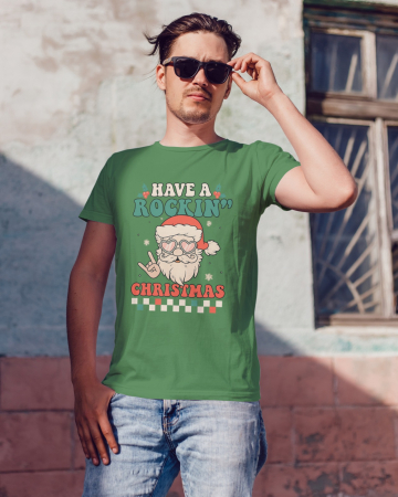 Tricouri barbati - Tricou unisex 100% bumbac Colectia Christmas, sarbatori de Craciun