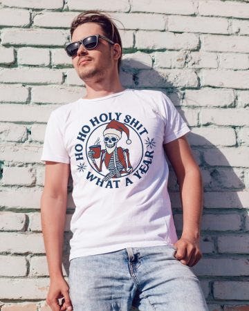 Tricouri barbati - Tricou unisex 100% bumbac Colectia Christmas, sarbatori de Craciun