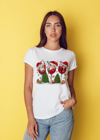 Tricouri dama - Tricou unisex 100% bumbac Colectia Christmas, sarbatori de Craciun