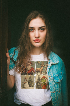 Tricou unisex 100% bumbac Colectia Christmas, sarbatori de Craciun [6]