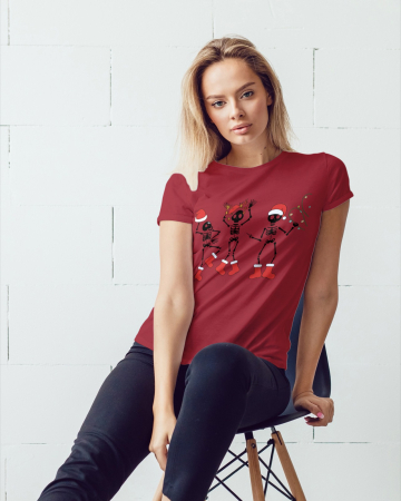 Tricouri dama - Tricou unisex 100% bumbac Colectia Christmas, sarbatori de Craciun