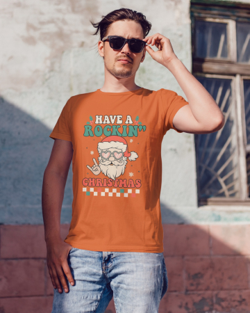 Tricouri barbati - Tricou unisex 100% bumbac Colectia Christmas, sarbatori de Craciun