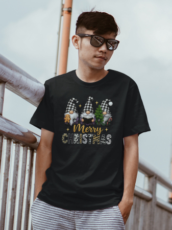 Tricouri barbati - Tricou unisex 100% bumbac Colectia Christmas, sarbatori de Craciun