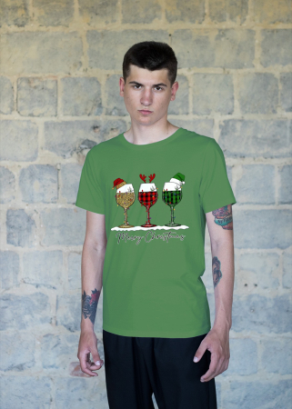 Tricouri barbati - Tricou unisex 100% bumbac Colectia Christmas, sarbatori de Craciun