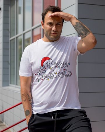 Tricouri barbati - Tricou unisex 100% bumbac Colectia Christmas, sarbatori de Craciun