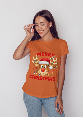Tricouri dama - Tricou unisex 100% bumbac Colectia Christmas, sarbatori de Craciun
