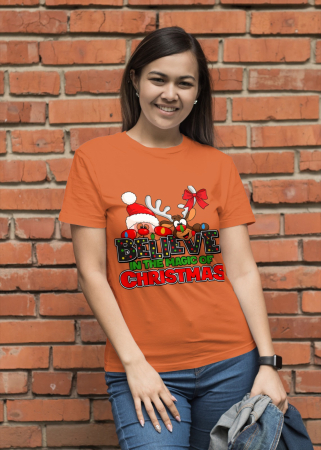 Tricouri dama - Tricou unisex 100% bumbac Colectia Christmas, sarbatori de Craciun
