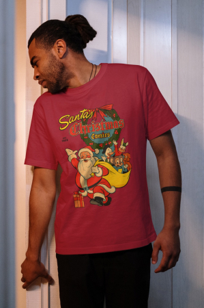 Tricouri barbati - Tricou unisex 100% bumbac Colectia Christmas, sarbatori de Craciun