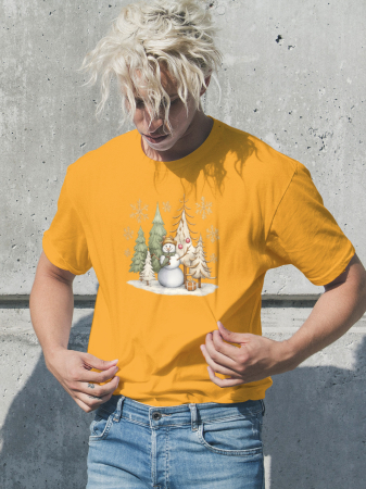 Tricouri barbati - Tricou unisex 100% bumbac Colectia Christmas, sarbatori de Craciun