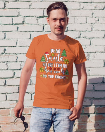 Tricouri barbati - Tricou unisex 100% bumbac Colectia Christmas, sarbatori de Craciun