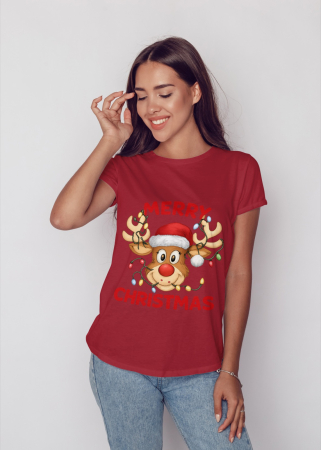 Tricouri dama - Tricou unisex 100% bumbac Colectia Christmas, sarbatori de Craciun