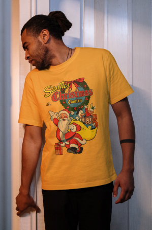Tricouri barbati - Tricou unisex 100% bumbac Colectia Christmas, sarbatori de Craciun