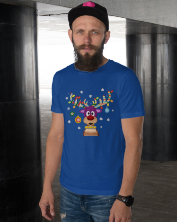 Tricouri barbati - Tricou unisex 100% bumbac Colectia Christmas, sarbatori de Craciun