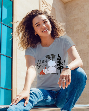 Tricouri dama - Tricou unisex 100% bumbac Colectia Christmas, sarbatori de Craciun