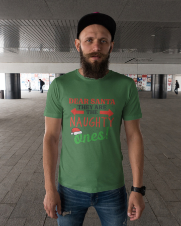 Tricouri barbati - Tricou unisex 100% bumbac Colectia Grinch Christmas, sarbatori de Craciun