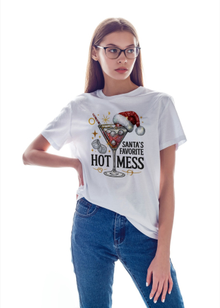 Tricouri dama - Tricou unisex 100% bumbac Colectia Christmas, sarbatori de Craciun