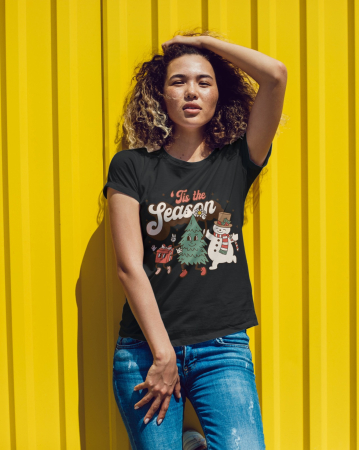 Tricouri dama - Tricou unisex 100% bumbac Colectia Christmas, sarbatori de Craciun