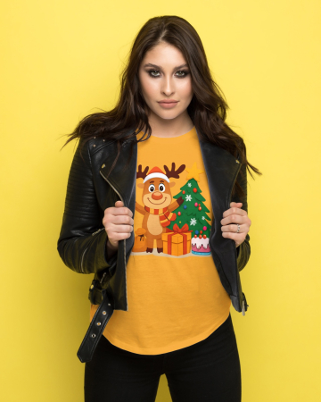 Tricouri dama - Tricou unisex 100% bumbac Colectia Christmas, sarbatori de Craciun