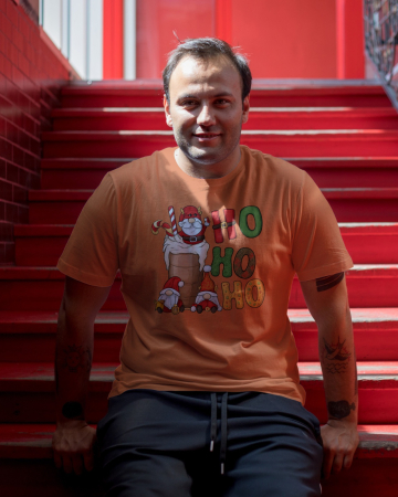 Tricouri barbati - Tricou unisex 100% bumbac Colectia Christmas, sarbatori de Craciun