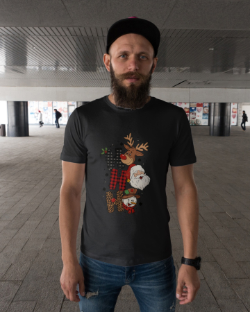 Tricouri barbati - Tricou unisex 100% bumbac Colectia Christmas, sarbatori de Craciun