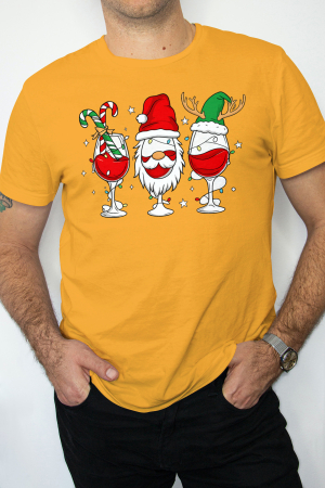 Tricouri barbati - Tricou unisex 100% bumbac Colectia Christmas, sarbatori de Craciun