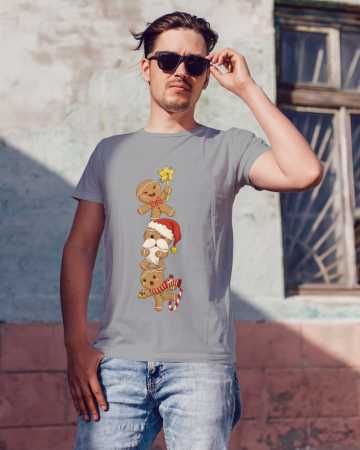 Tricouri barbati - Tricou unisex 100% bumbac Colectia Christmas, sarbatori de Craciun